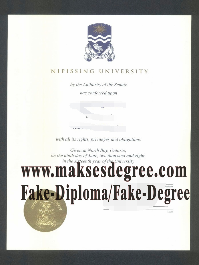 How much does to buy fake Nipissing University Certificate