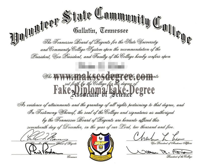 How much does to buy fake Volunteer State Community College Diploma