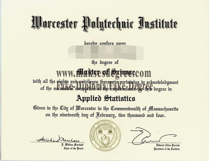 How much does to buy fake Worcester Polytechnic Institute Degree