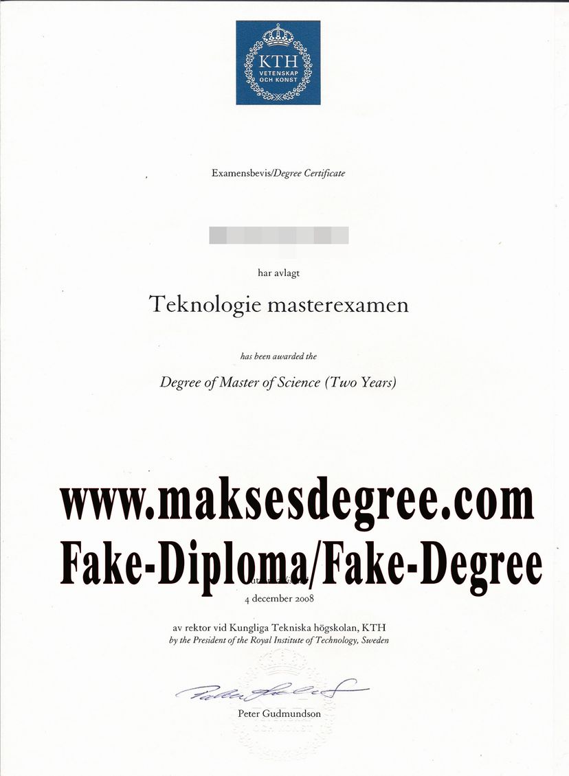 How to buy a fake Kungliga Tekniska hogskolan Certificate