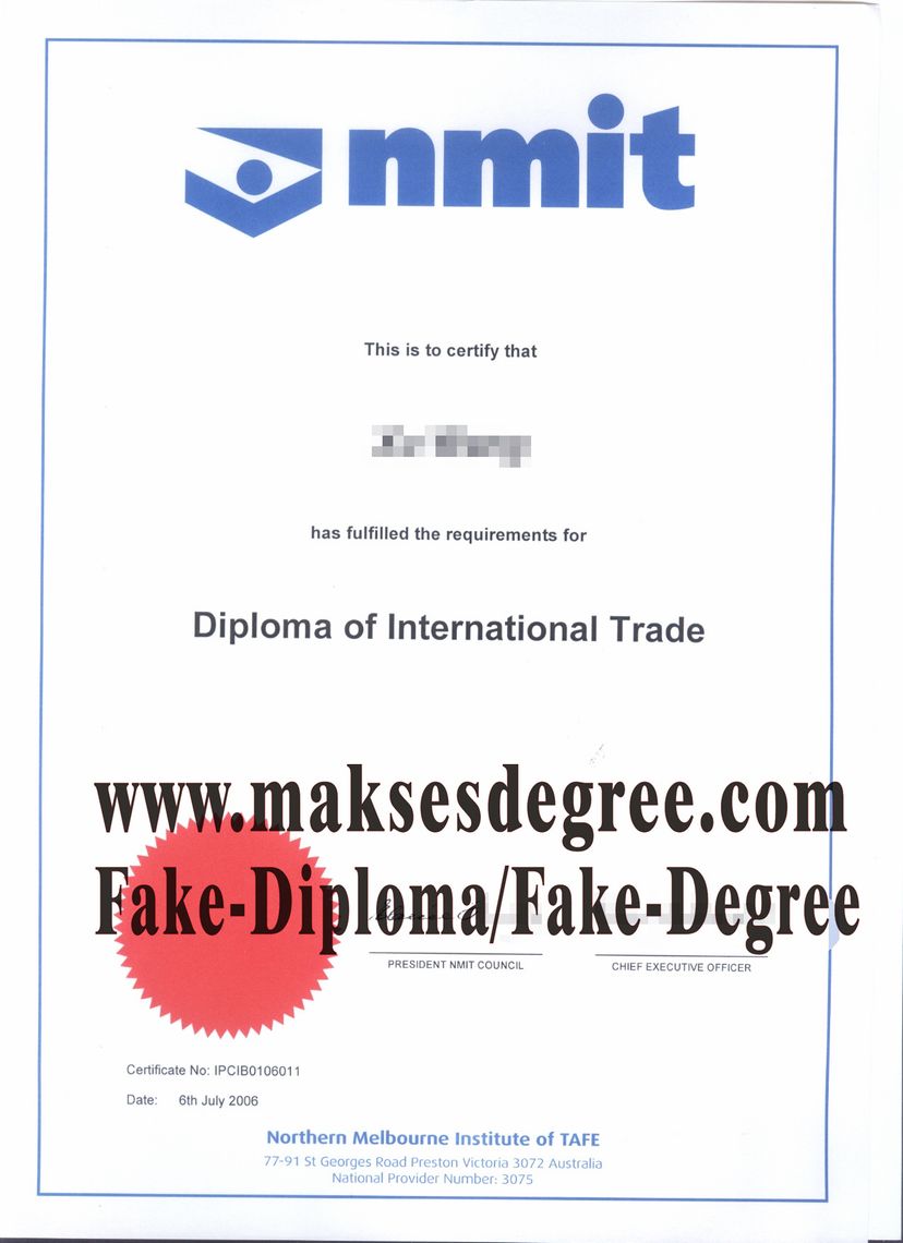 How to buy a fake Northern Melbourne Institute of TAFE Diploma