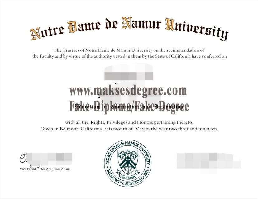 How to buy a fake Notre Dame de Namur University Certificate