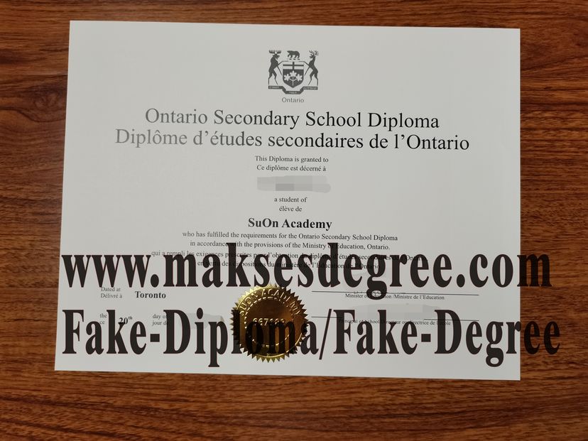 How to buy a fake Ontario Secondary School Certificate