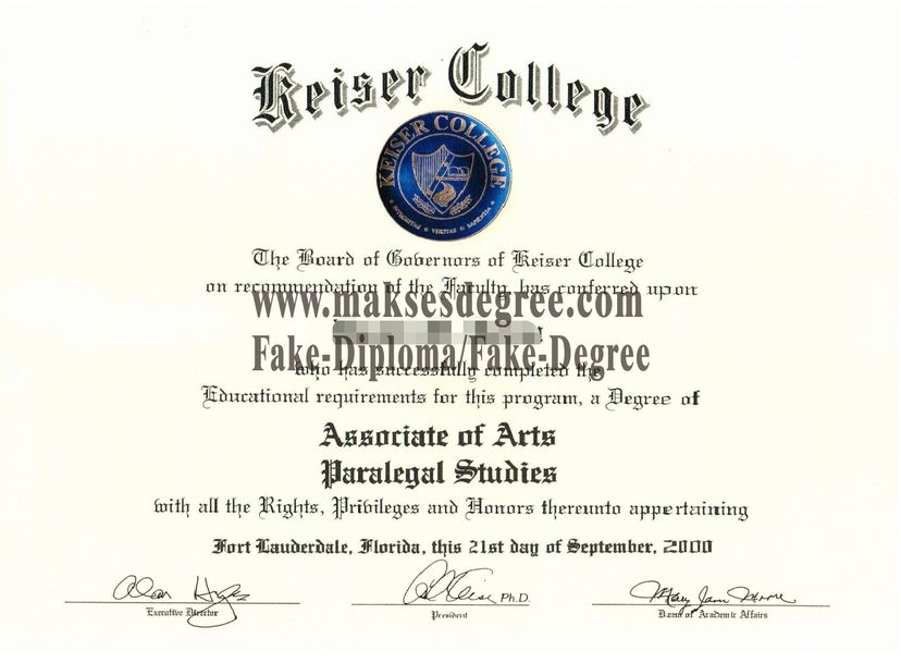 How to buy a fake Purchase fake Keiser College Degree Diploma