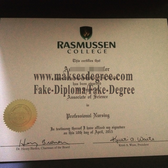 How to buy a fake Rasmussen College Certificate