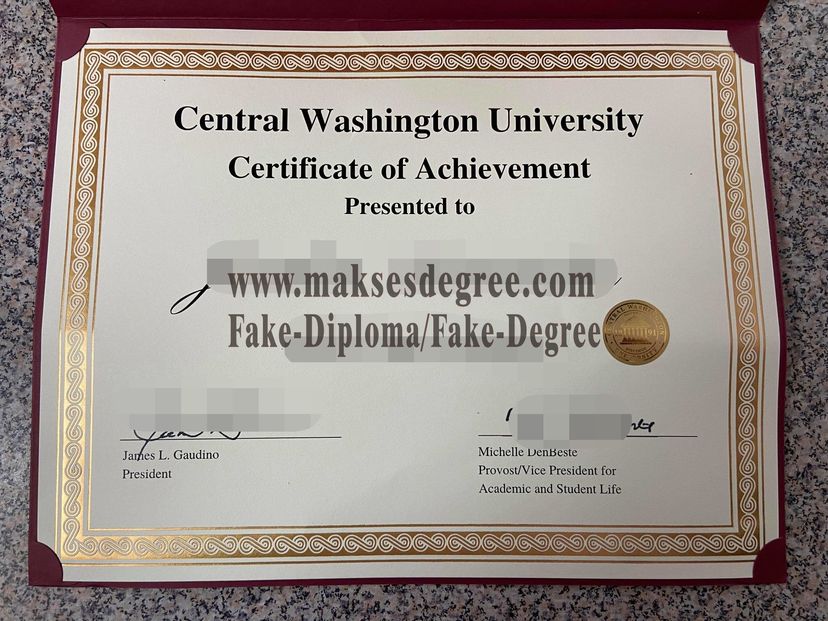 How to buy a fake Replica Central Washington University Degree Diploma