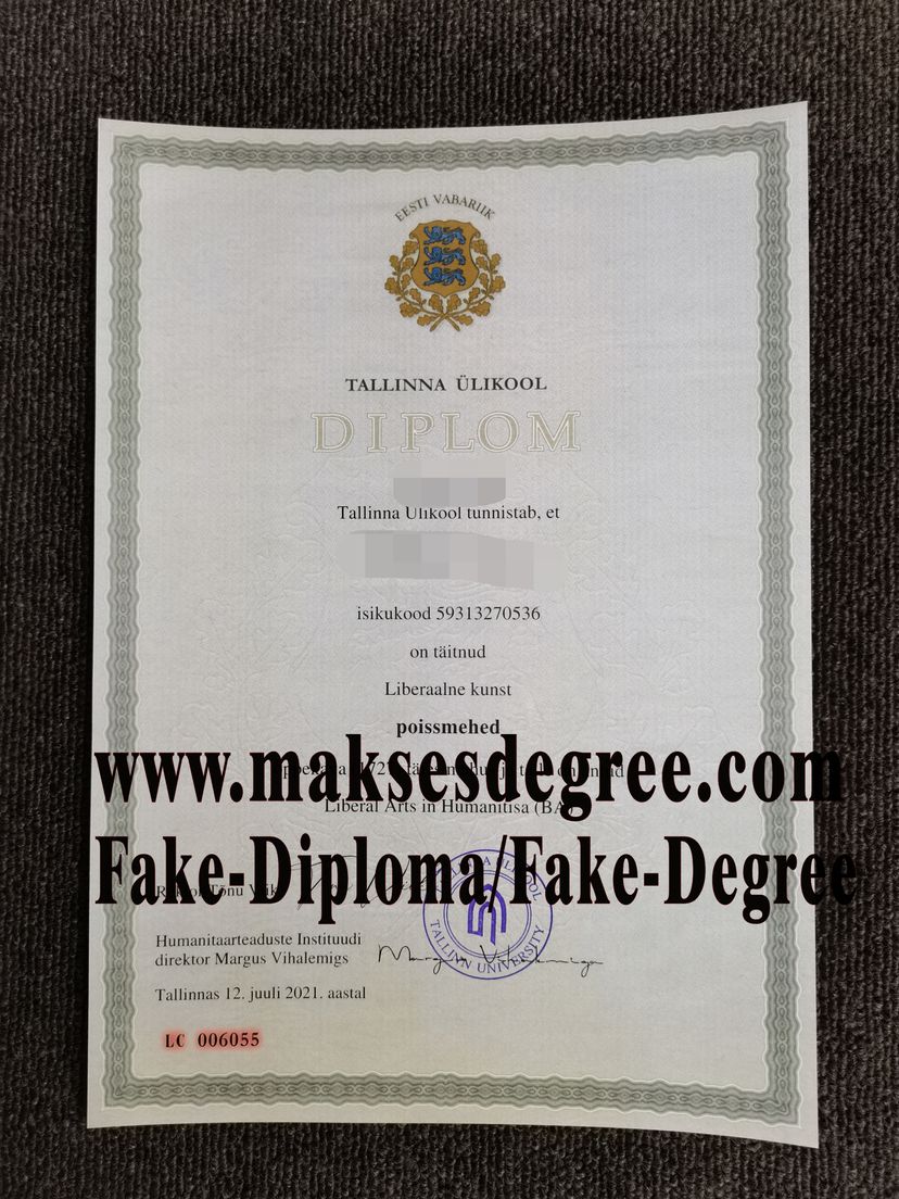 How to buy a fake Tallinn University Certificate