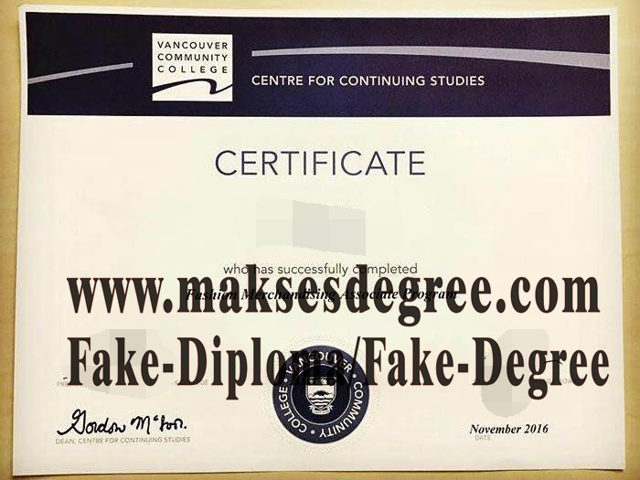 How to buy a fake Vancouver Community College Degree