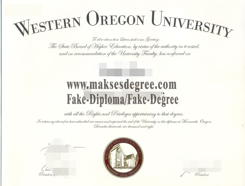 How to buy a fake Western Oregon University Certificate