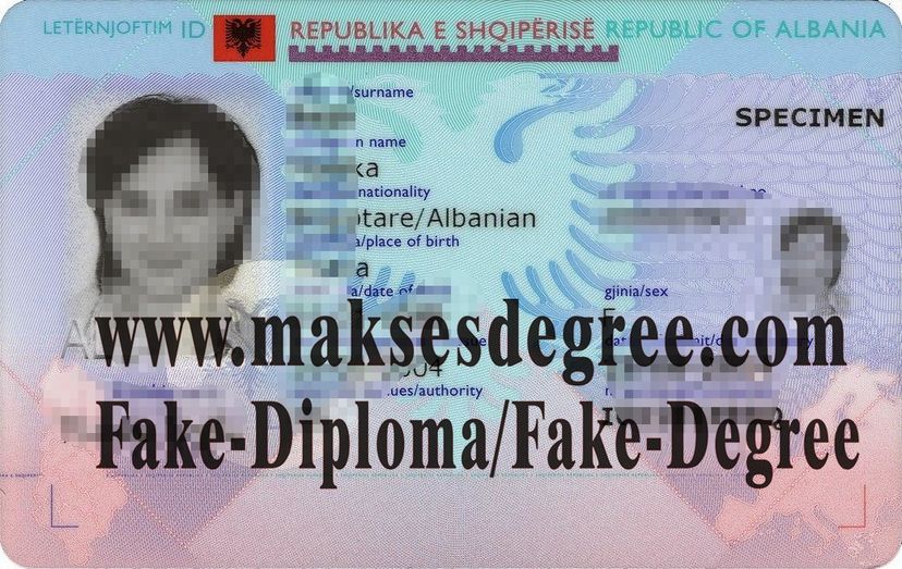 How to buy phony Albania ID card