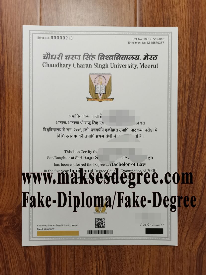 How to buy phony Chaudhary Charan Singh University Meerut Certificate