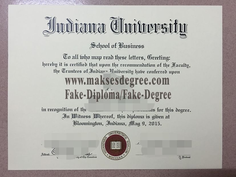 How to buy phony Indiana University Bloomington Certificate