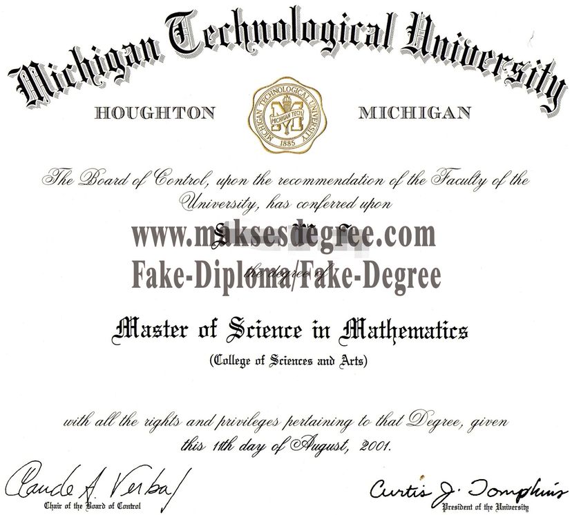 How to buy phony Michigan Technological University Diploma