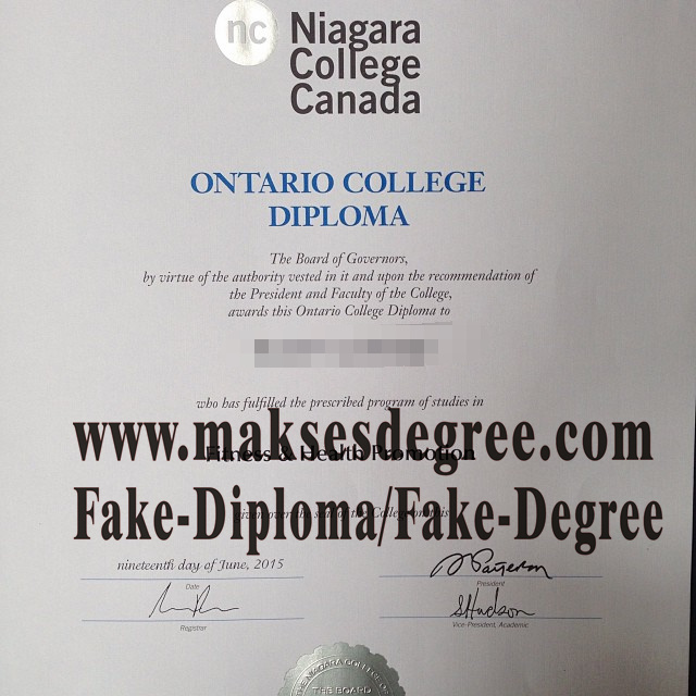 How to buy phony Niagara College Certificate