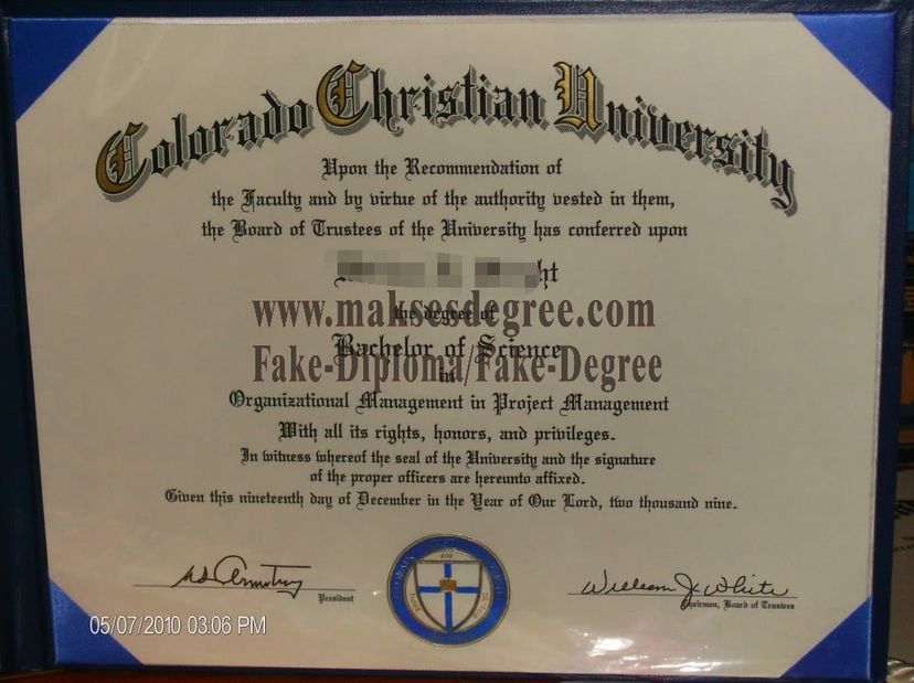 How to buy phony Replica Colorado Christian University Degree Degree