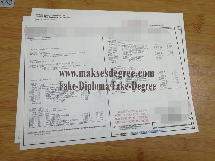 How to buy phony Replica Fordham University Diploma Certificate