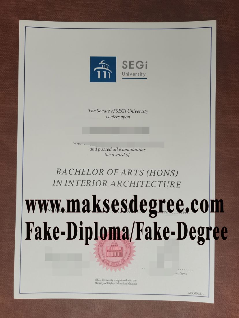 How to buy phony SEGi University Diploma