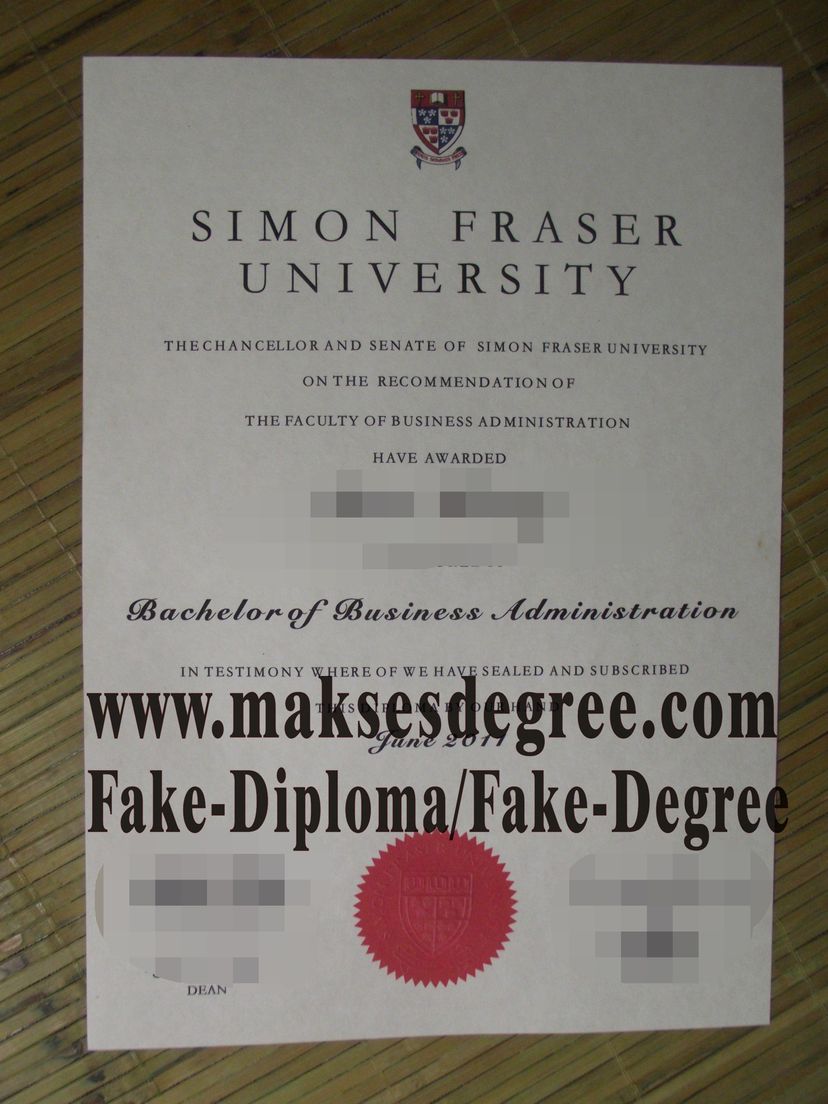 How to buy phony Simon Fraser University Certificate