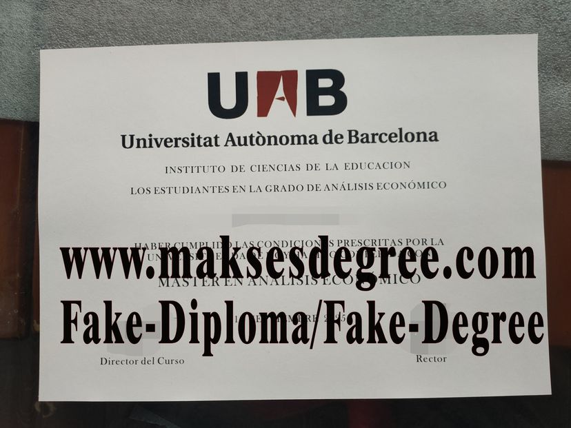 How to buy phony Universitat Autònoma de Barcelona Certificate