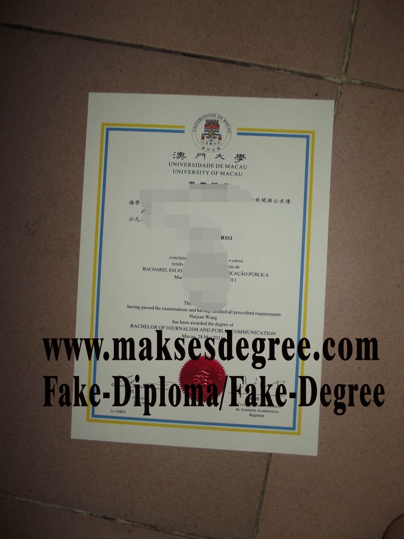 How to buy phony University of Macao Certificate