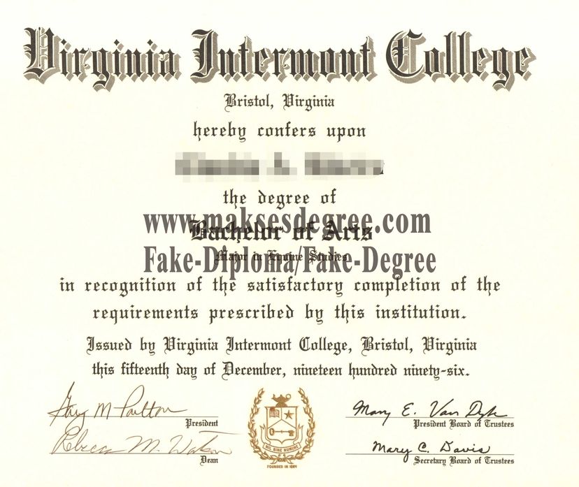 How to buy phony Virginia Intermont College Degree