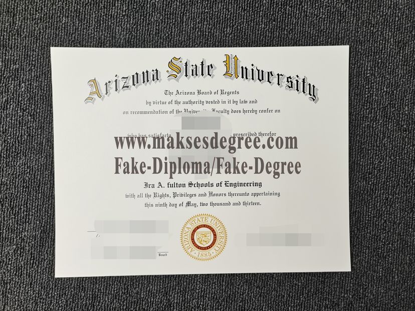 How to create fake Arizona State University Degree