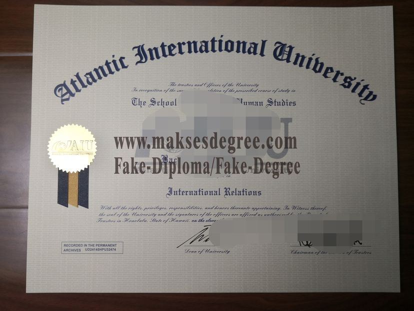 How to create fake Atlantic International University Diploma