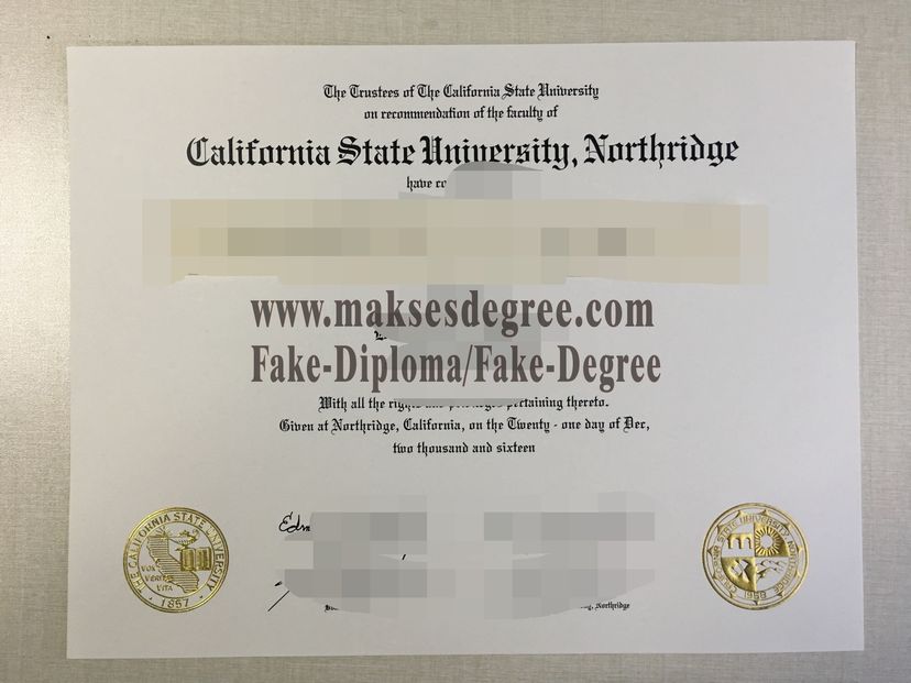 How to create fake California State University, Northridge Diploma