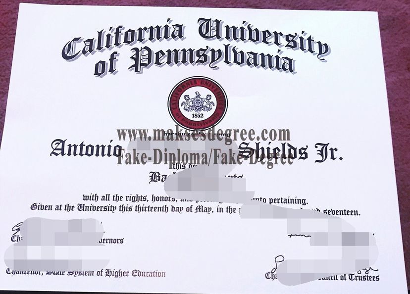 How to create fake California University of Pennsylvania Degree