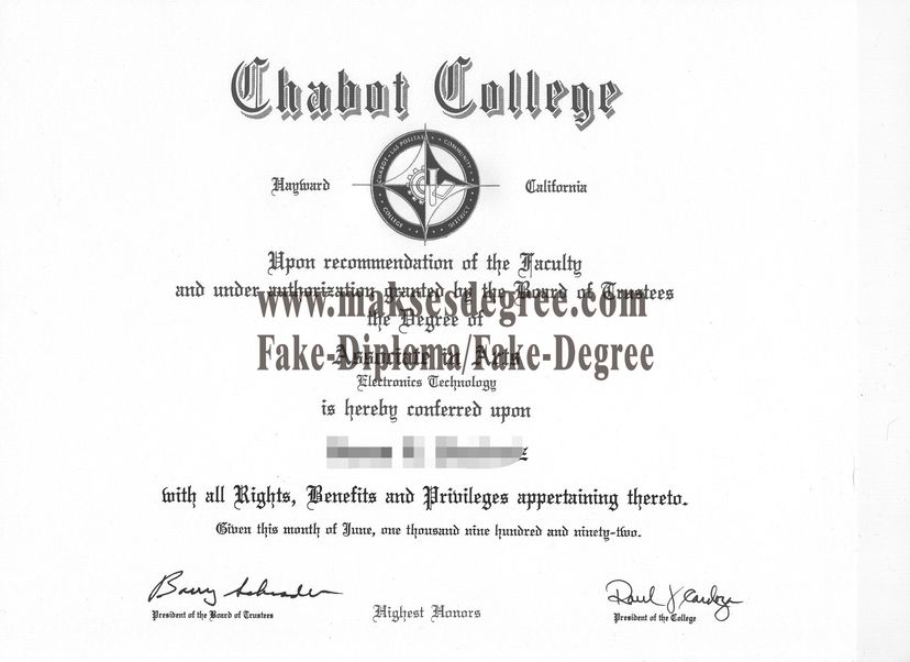 How to create fake ChabotCollege Diploma