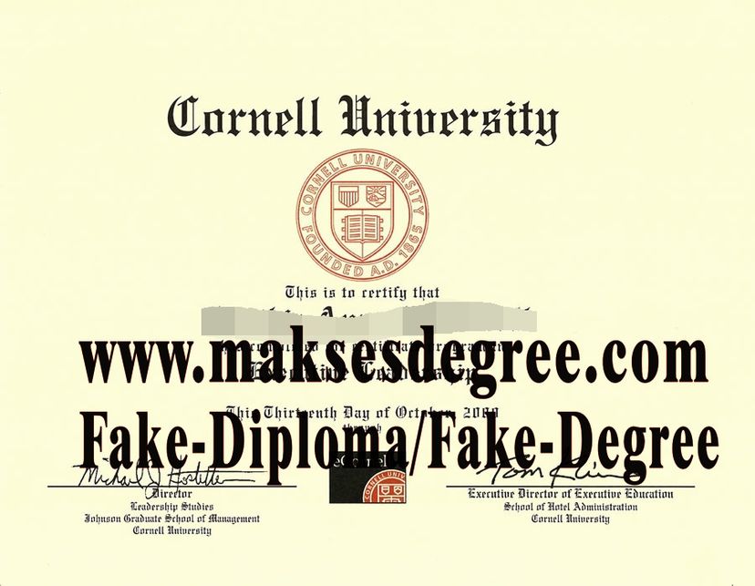 How to create fake Cornell University Certificate