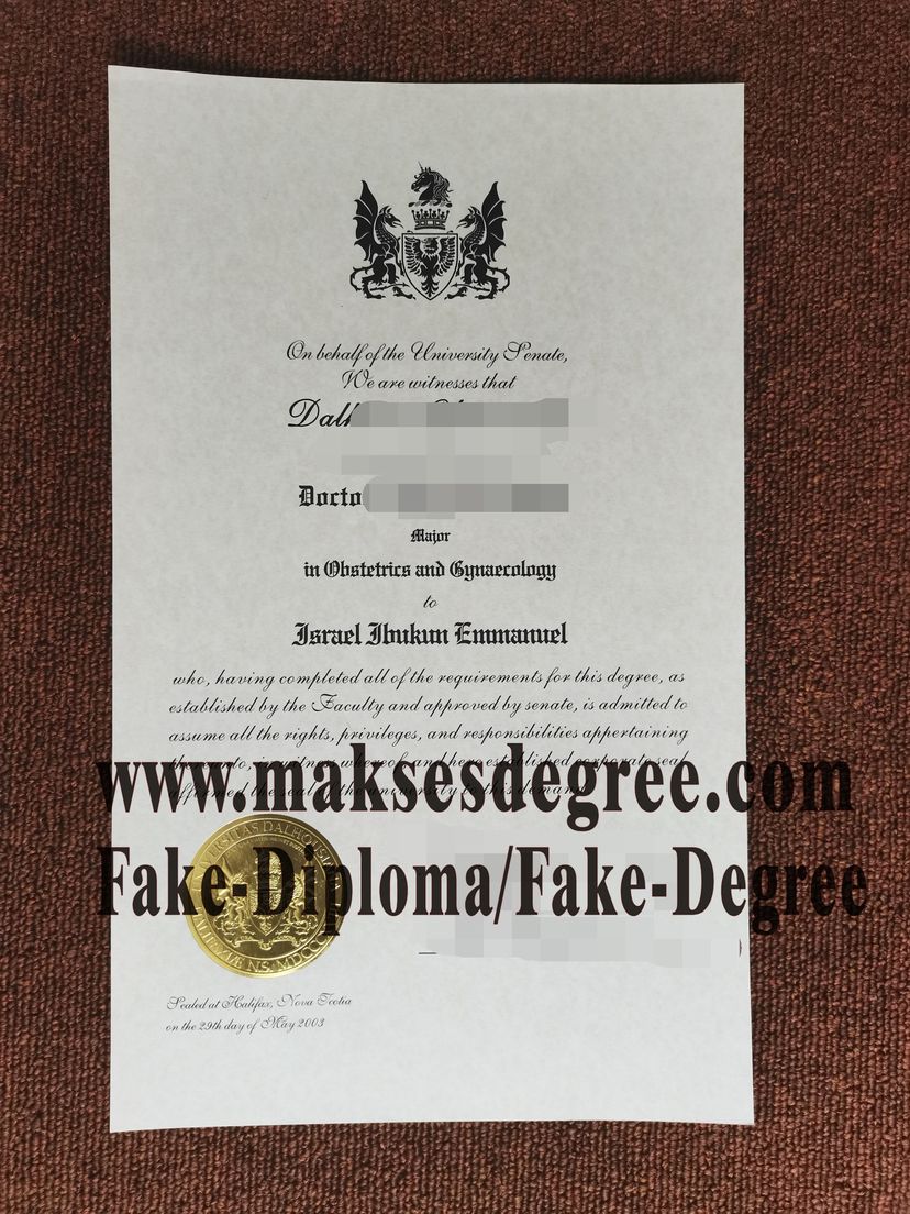 How to create fake Dalhousie University Diploma