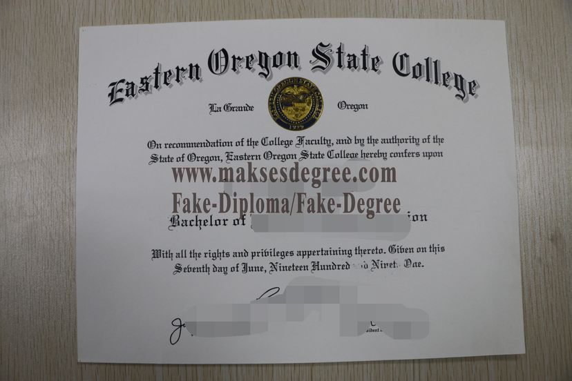 How to create fake Eastern yregon State college Diploma