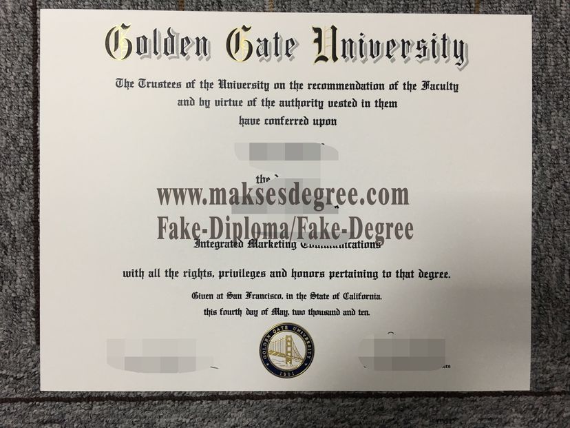 How to create fake GOLDEN GATE UNIVERSITY Certificate