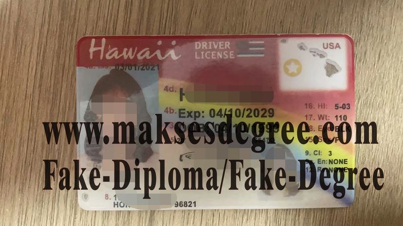 How to create fake Hawaii drivers license