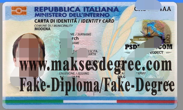 How to create fake Italian ID card