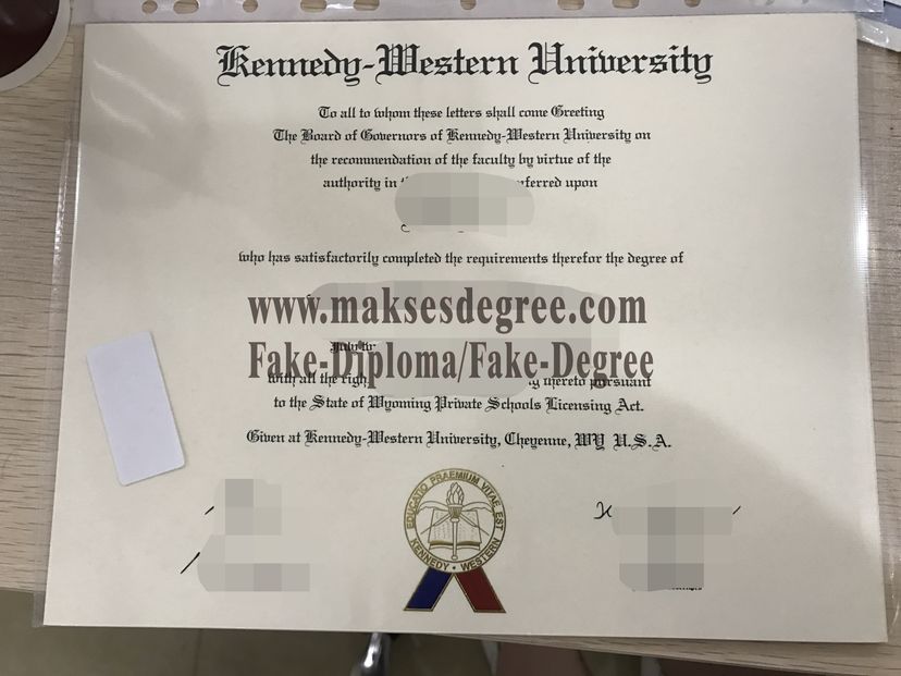 How to create fake Kennedy Western University Diploma