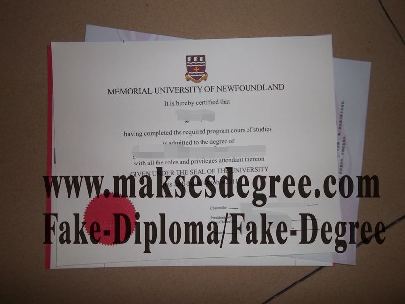 How to create fake Memorial University of Newfoundland Certificate