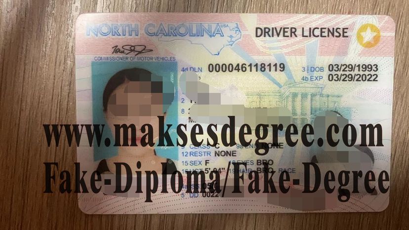 How to create fake North Carolina drivers license