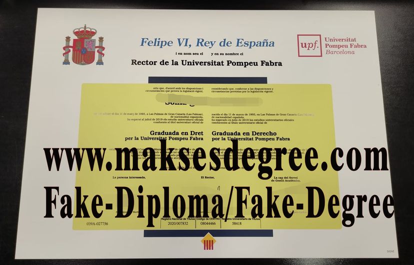 How to create fake Pompeu Fabra University Degree