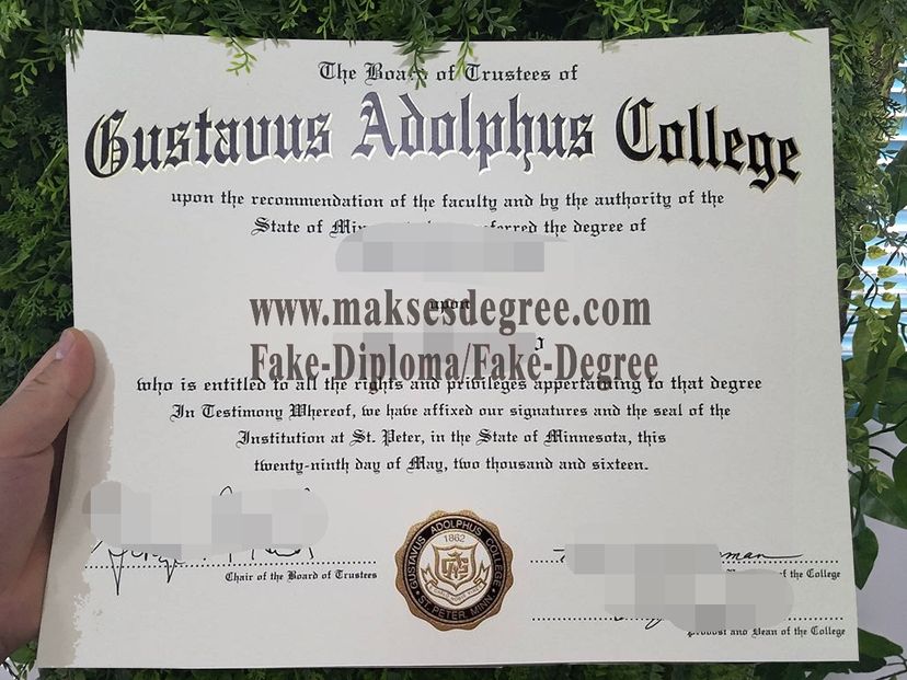 How to create fake Purchase a phony Gustavus Adolphus College Certificate Degree