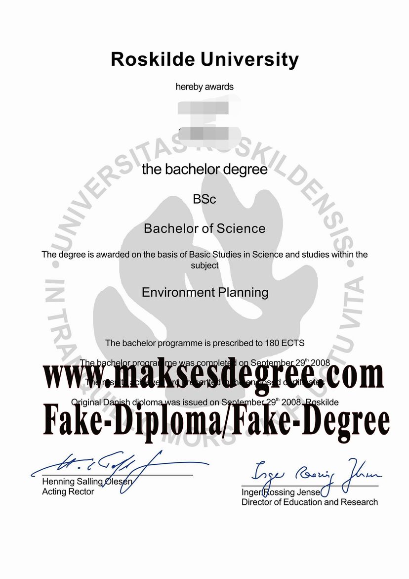 How to create fake Roskilde University Diploma