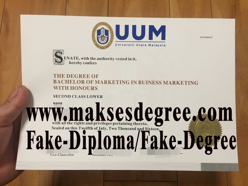 How to create fake Universiti Utara Malaysia Certificate