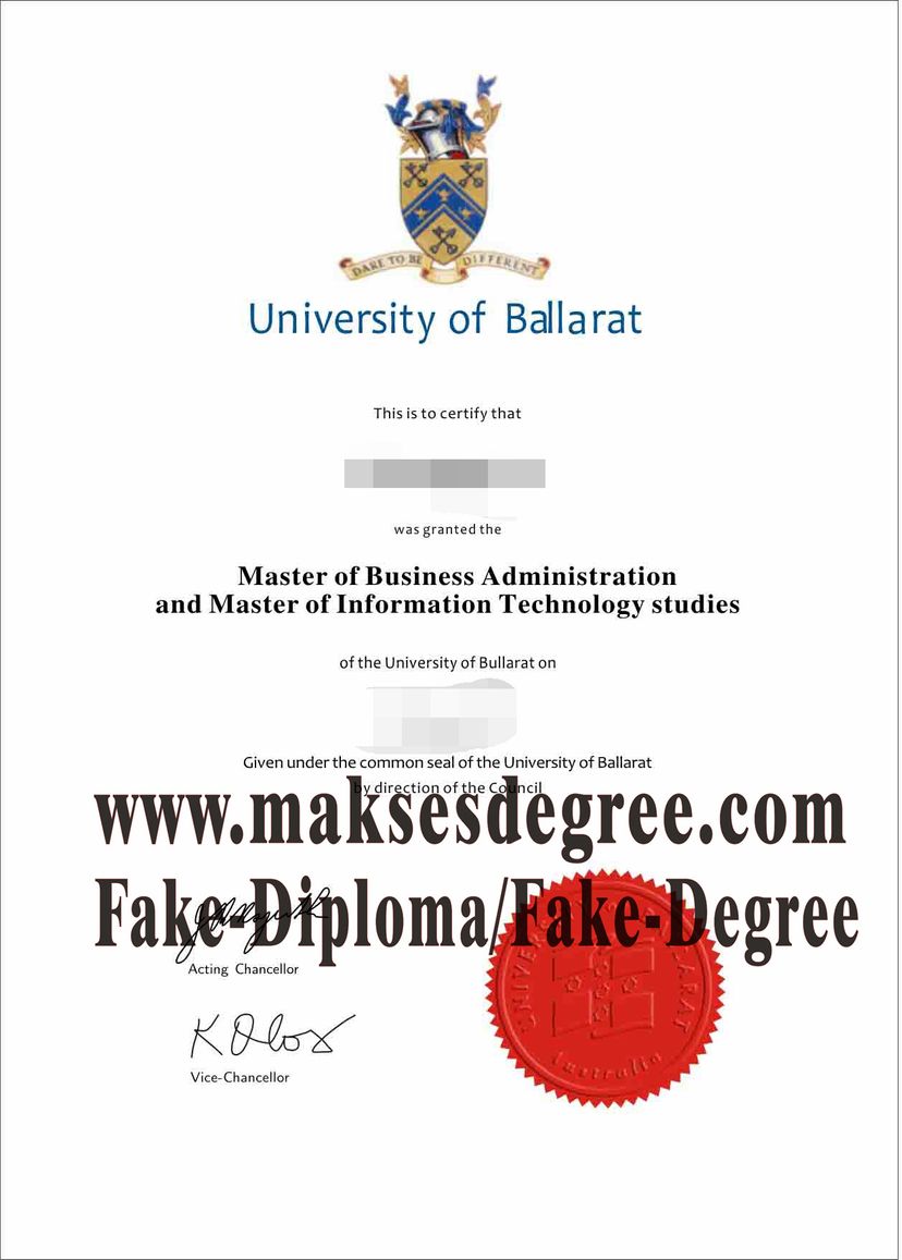 How to create fake University of Ballarat Diploma