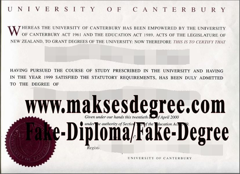 How to create fake University of Canterbury Degree