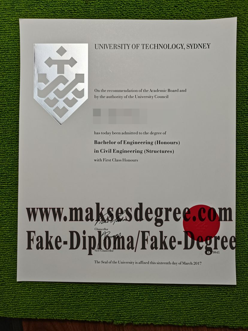 How to create fake University of Technology Sydney Diploma