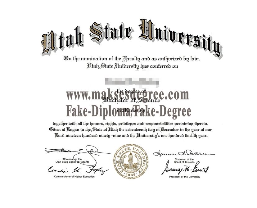 How to create fake Utah State University Degree