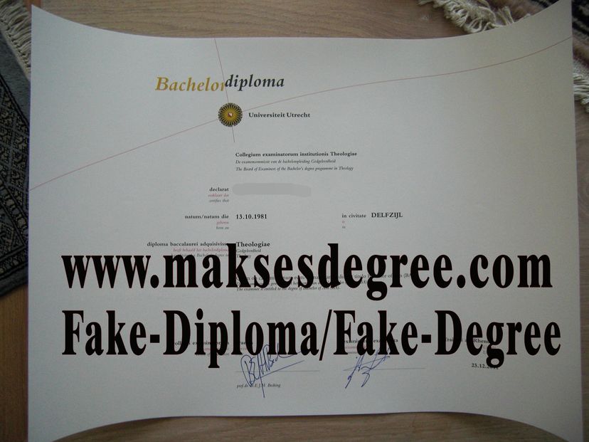 How to create fake Utrecht University Certificate