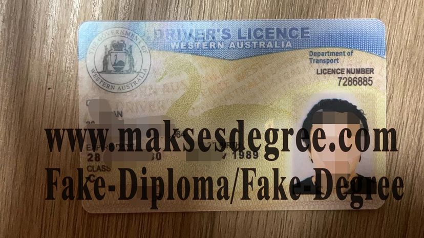 How to create fake Western Australia drivers license