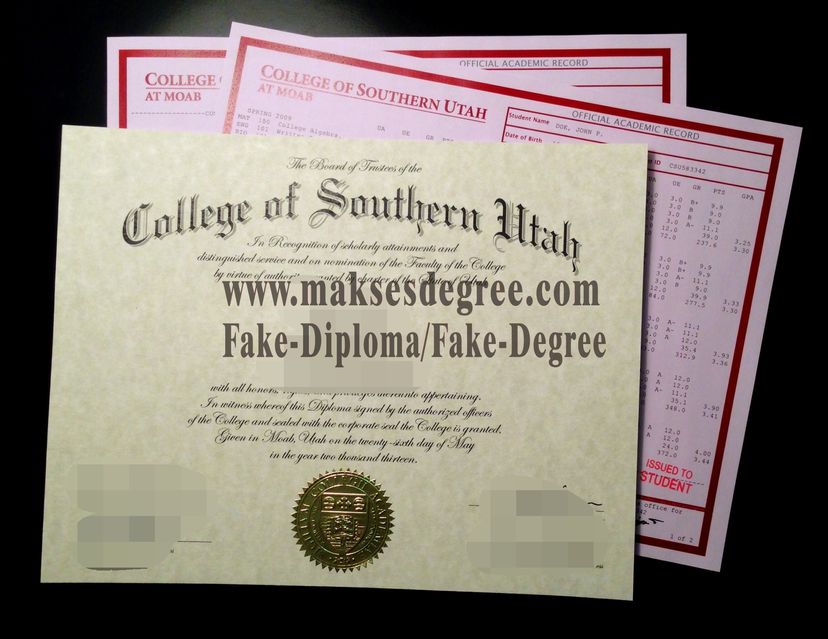 How to create fake college of southern utah Certificate